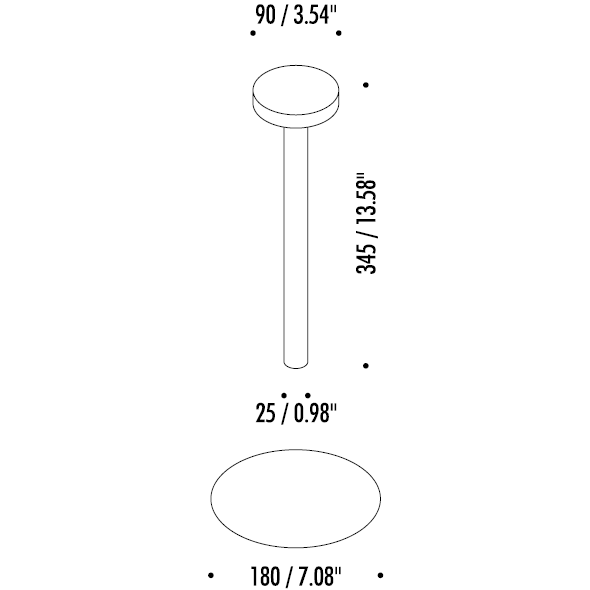 TeTaTeT Portable Table Dimensions