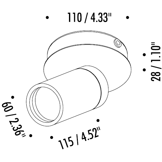 Trick Track Ceiling/Wall Dimensions