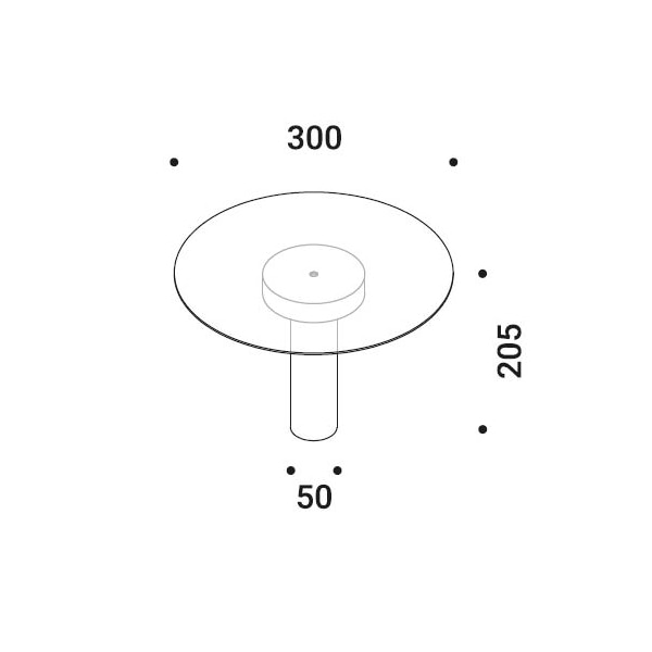 VIS À VIS Portable Table Dimensions