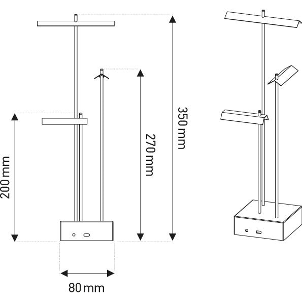 Knokke Portable Table Dimensions