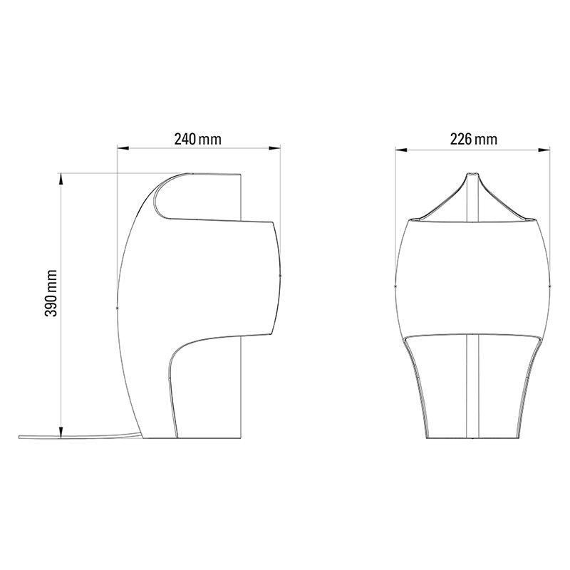 La Lampe B Table Dimensions