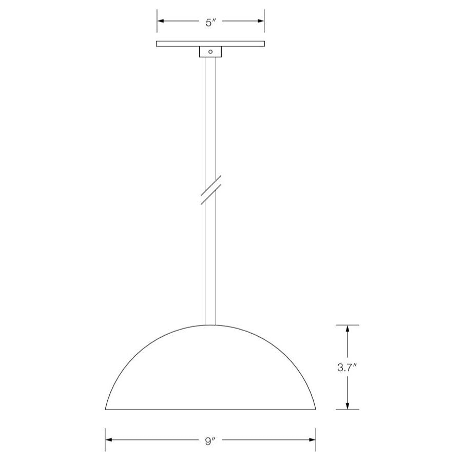 Dome Light Suspension Dimensions