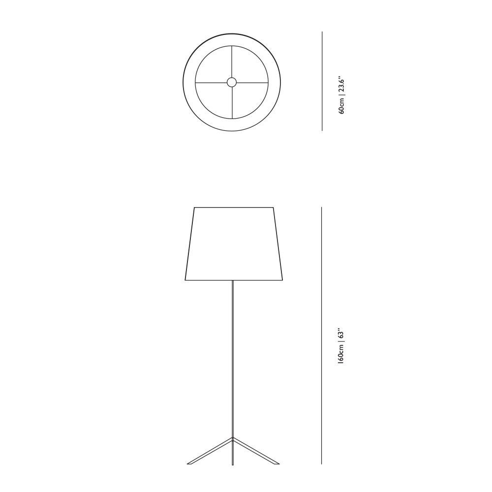 Double Shade Floor Dimensions