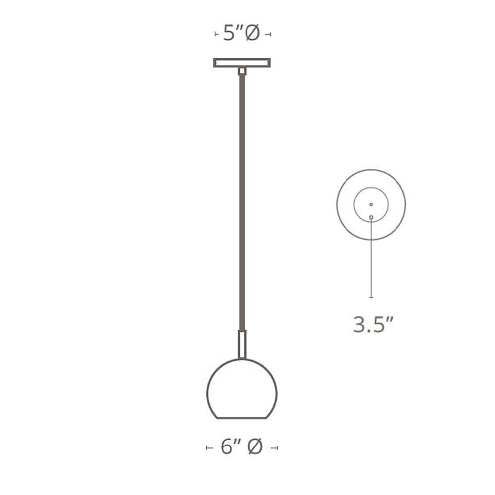 Najma Pendant Suspension Dimensions