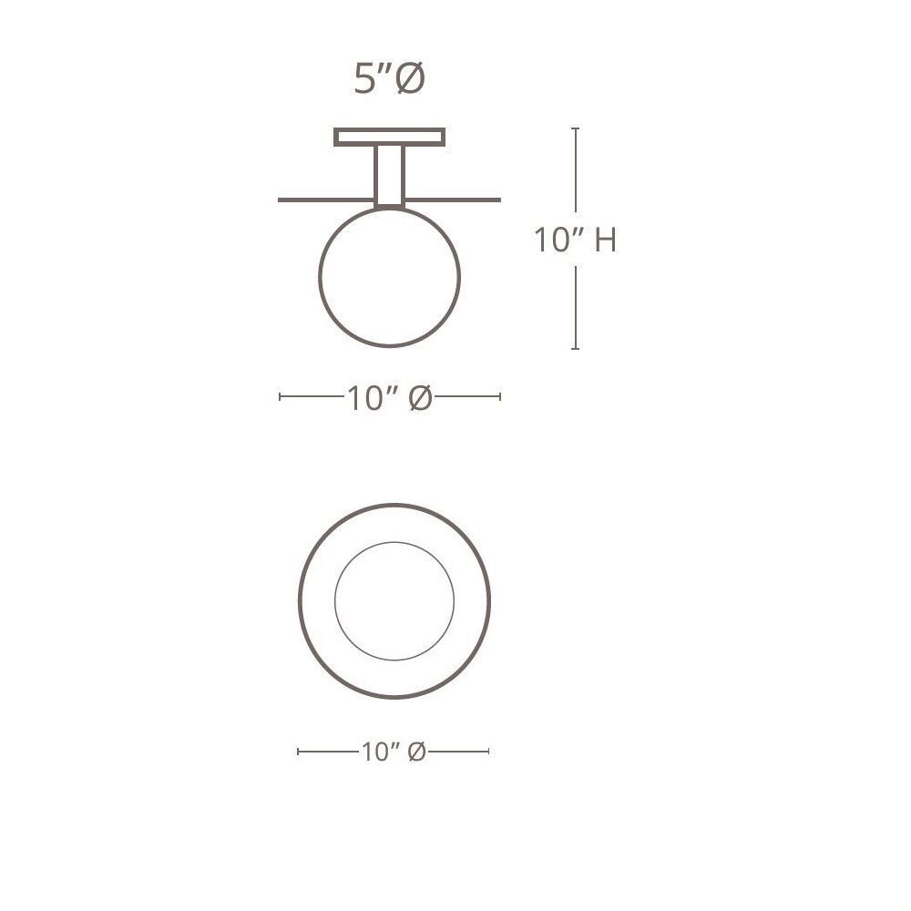 Riad Semi-Flush Mount Ceiling Dimensions