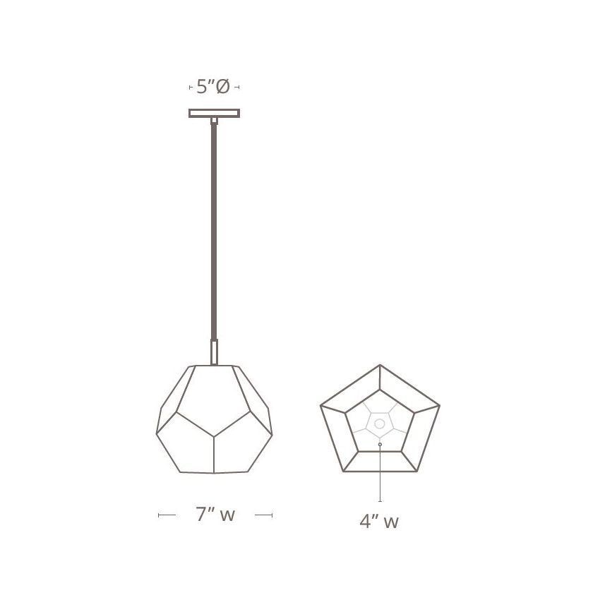 Ula Pendant Suspension Dimensions