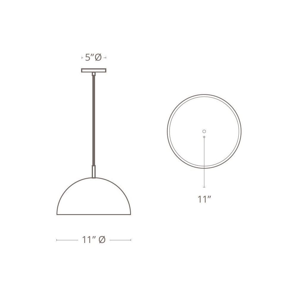 Zana Pendant Suspension Dimensions