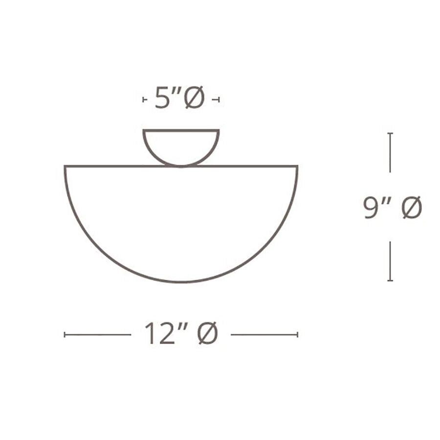 Zana Semi-Flush Mount Ceiling Dimensions