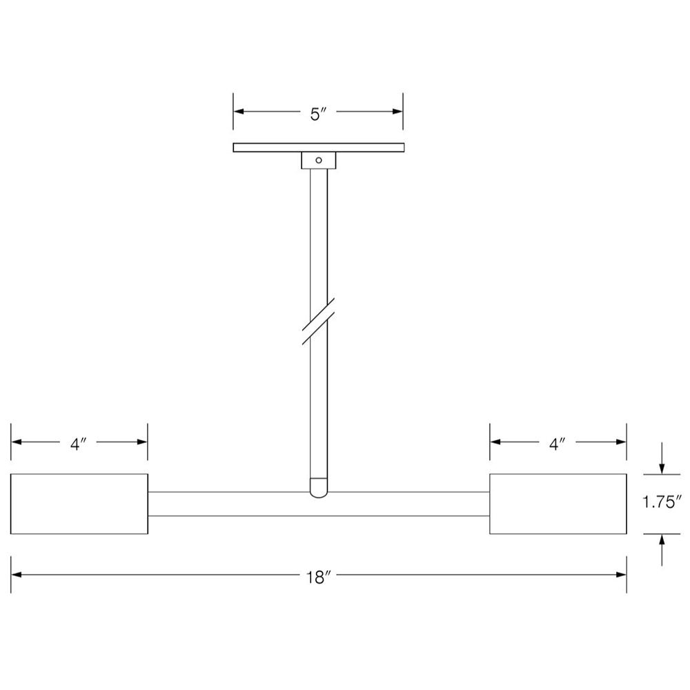 Dumbbell Light Suspension Dimensions