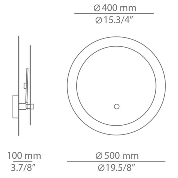 Eclipsi A-3700/3701-W Wall Dimensions