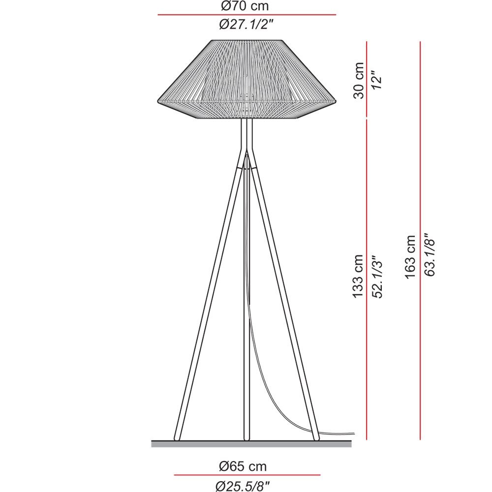 Koord 005 Tripod Floor Dimensions