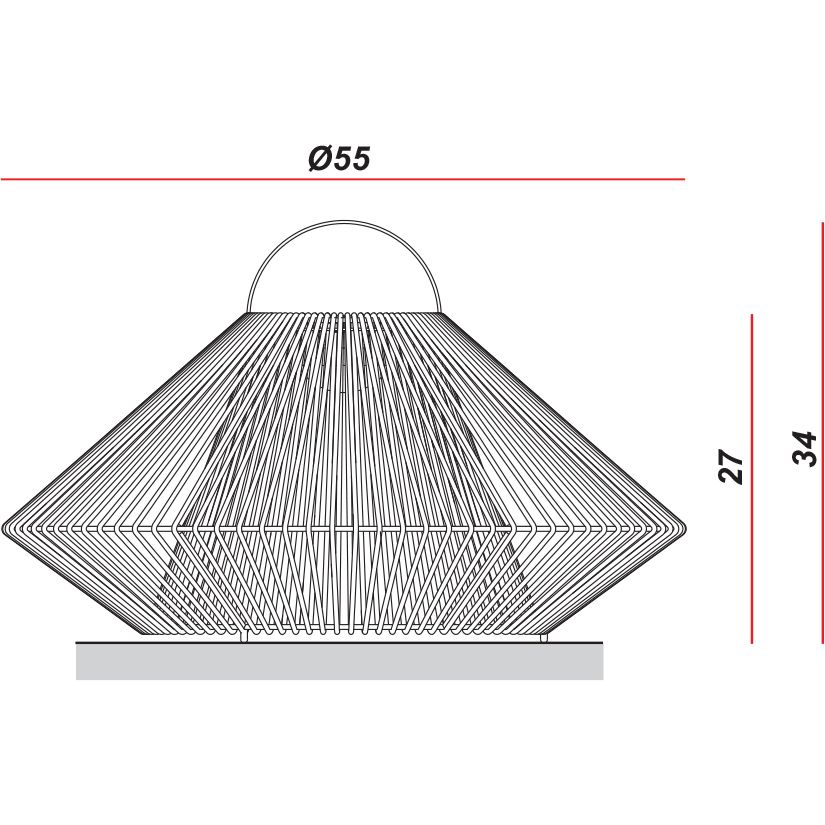 Koord 111 Outdoor Portable Table Dimensions