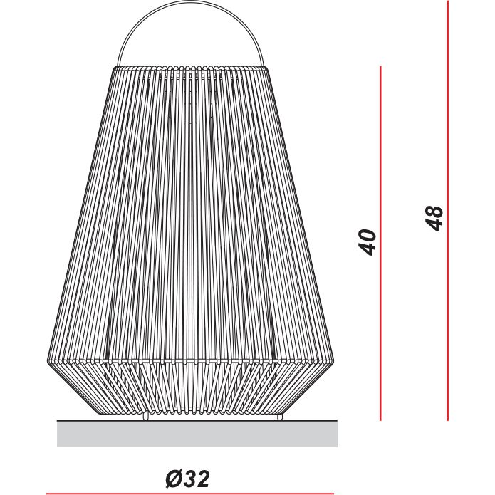 Koord 112 Outdoor Portable Table Dimensions