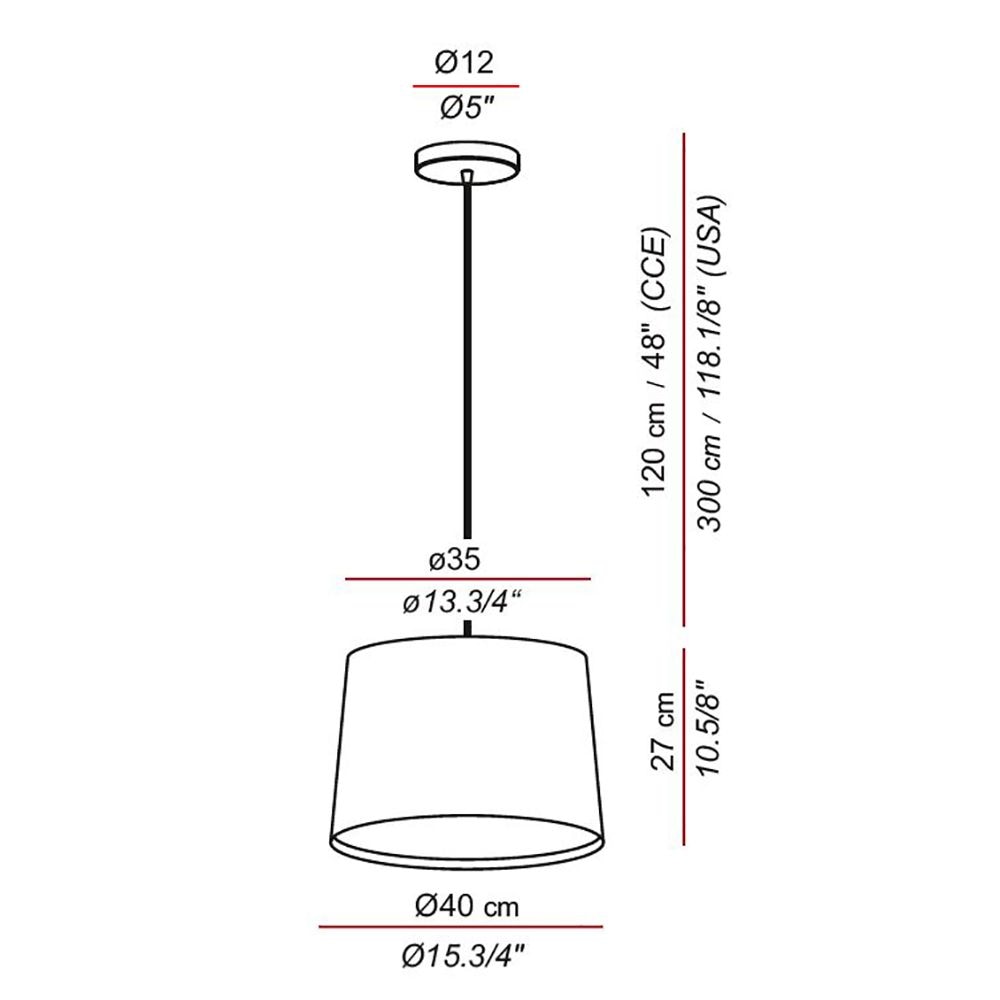 Andrea Suspension Dimensions