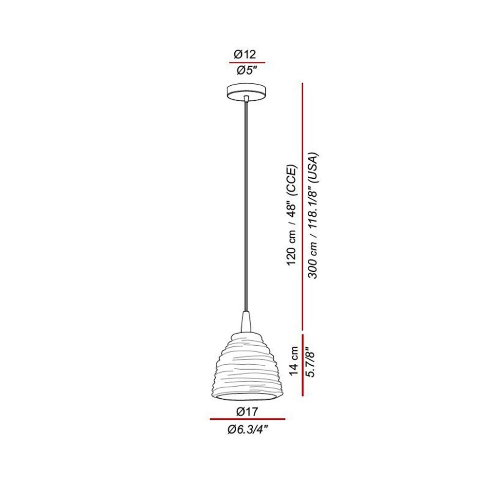 Citric Suspension Dimensions