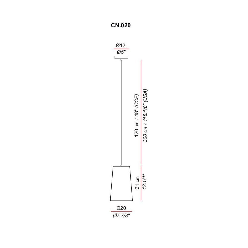 Conet Suspension Dimensions