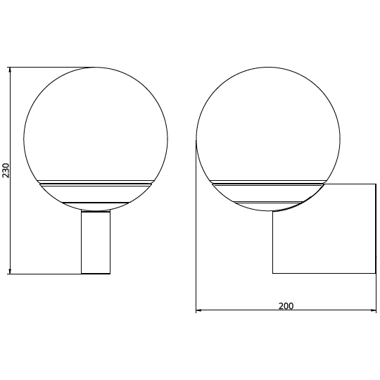 Ball & Hoop S19-15 Wall Dimensions