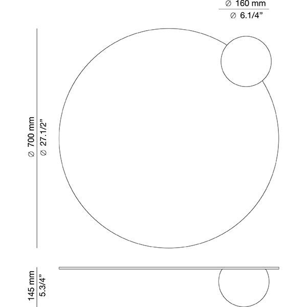 Circ A-3706-W Wall Dimensions