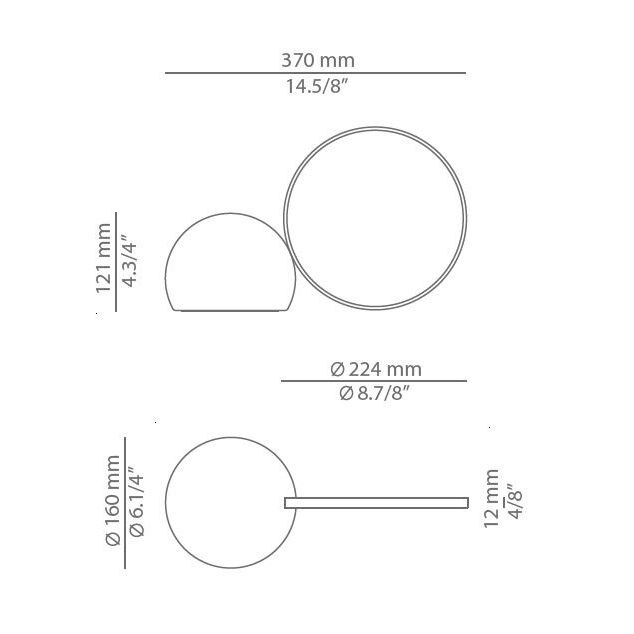 Circ M-3727X-M Outdoor Portable Table Dimensions