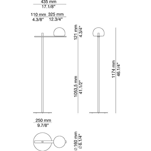 Circ M-3729-W Indoor Floor Dimensions