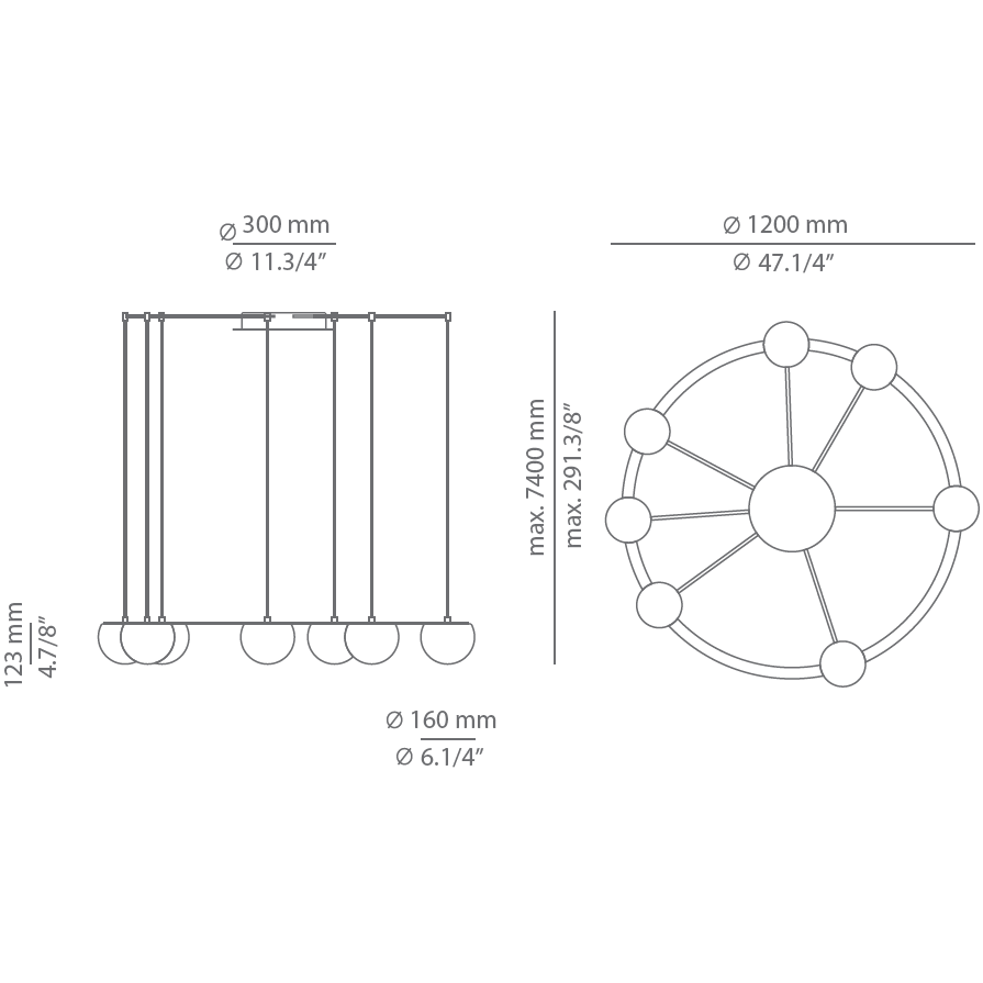 Circ T-3816S Suspension Dimensions