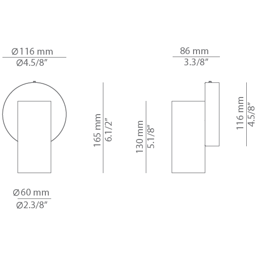 Cyls A-3900 Wall Dimensions