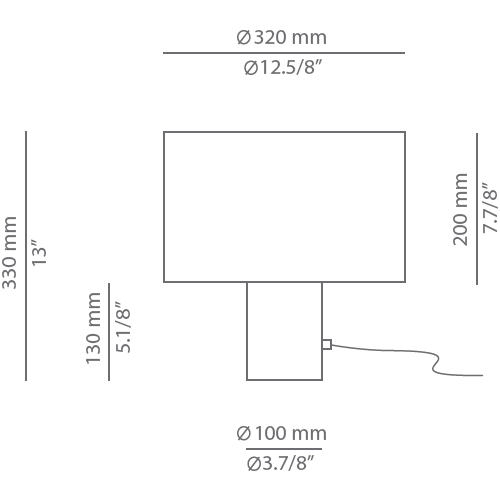 Cyls M-3906P Table Dimensions