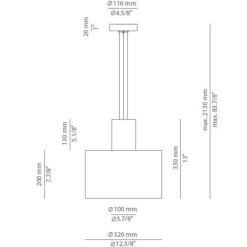 Cyls T-3905P Suspension Dimensions