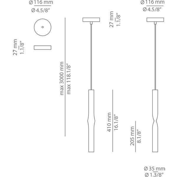 Flow T-3735 Suspension Dimensions