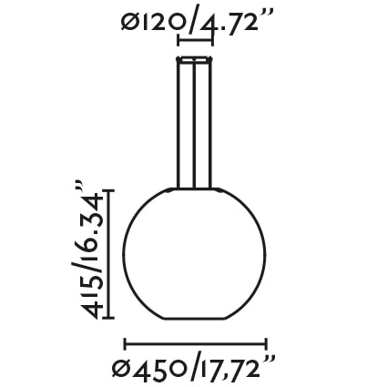Aire Pendant Suspension Dimensions