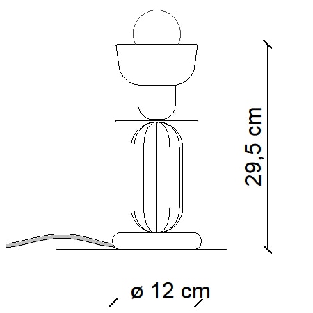 Berimbau C2602 Table Dimensions