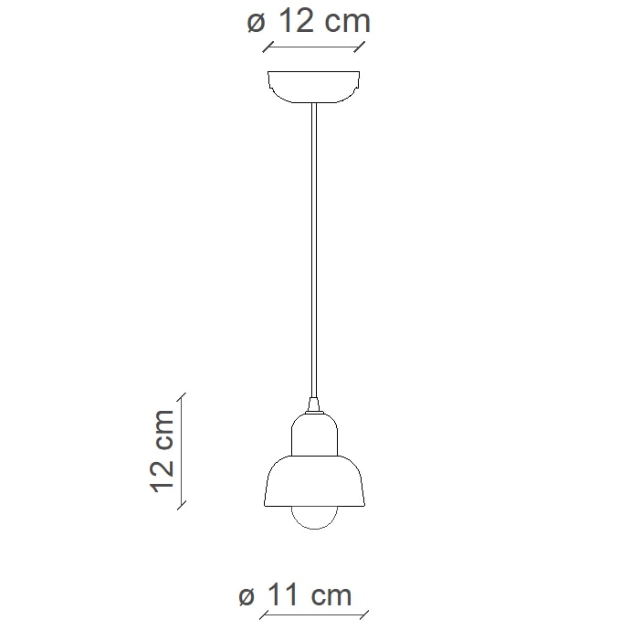 Berimbau C2610/C2611 Pendant Suspension Dimensions
