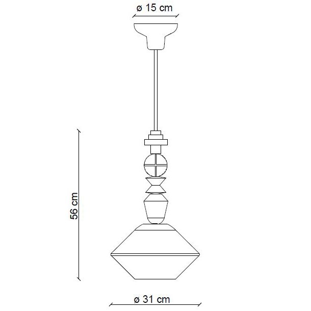 Lariat C2510/C2710 Pendant Suspension Dimensions