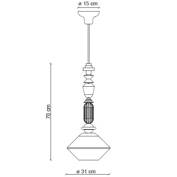 Lariat C2511/C2711 Pendant Suspension Dimensions