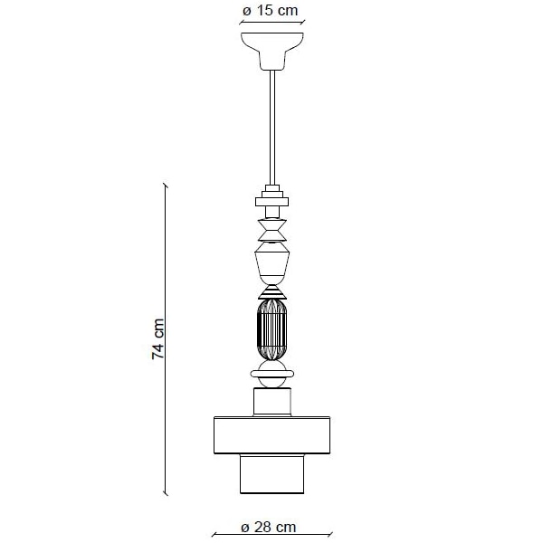 Lariat C2531 Pendant Suspension Dimensions