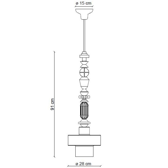 Lariat C2532 Pendant Suspension Dimensions