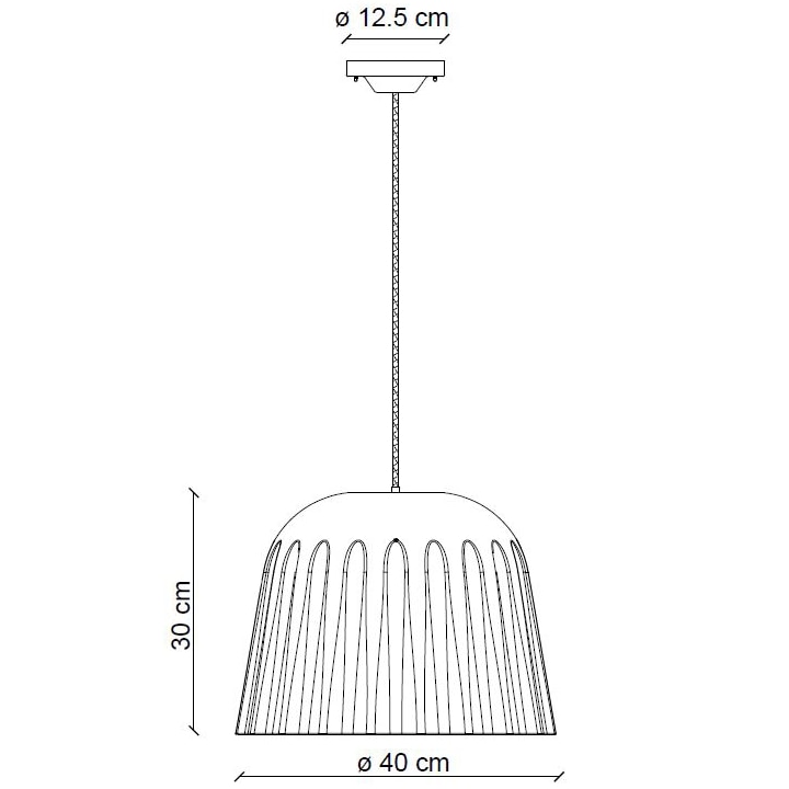Madame Gres C2571 Large Pendant Suspension Dimensions