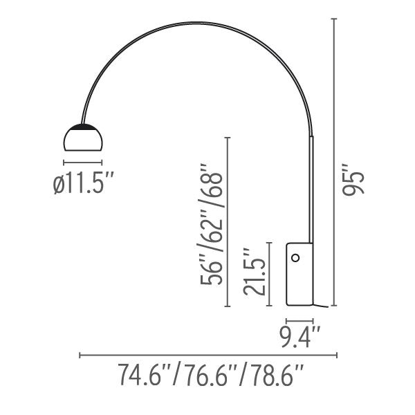 Arco Floor Dimensions