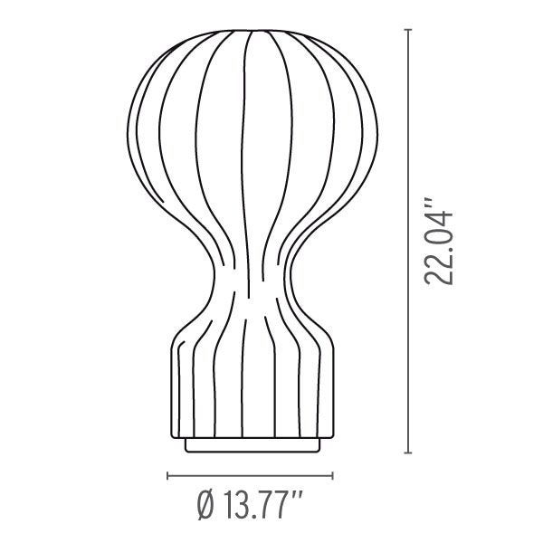 Gatto Table Dimensions