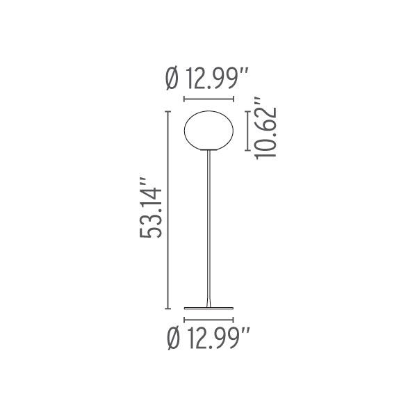 Glo-Ball F Floor Dimensions