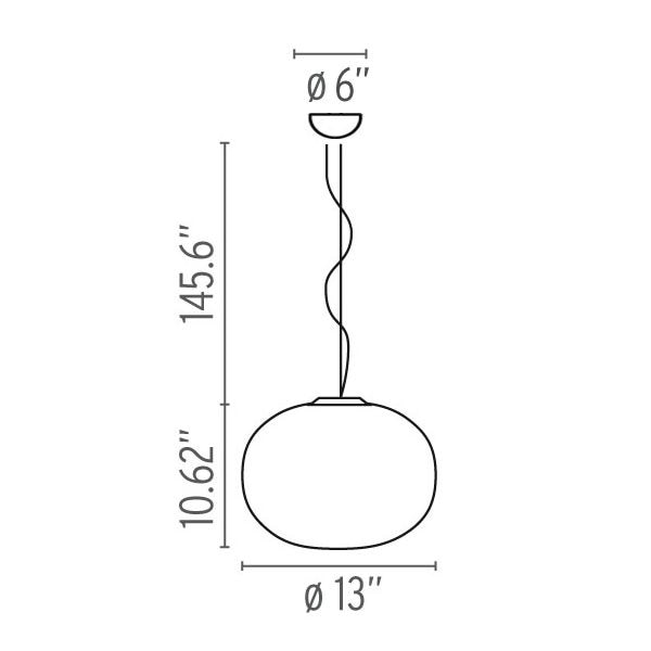 Glo-Ball S Suspension Dimensions