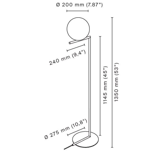 IC Lights F Floor Dimensions