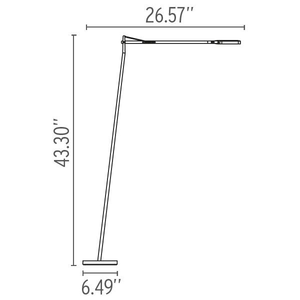 Kelvin LED F Floor Dimensions