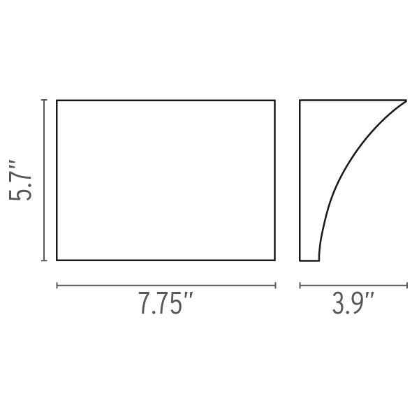 Pochette UP/Down Wall LED Dimensions