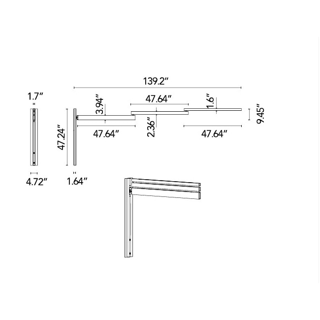 Black Flag Wall/Ceiling Dimensions