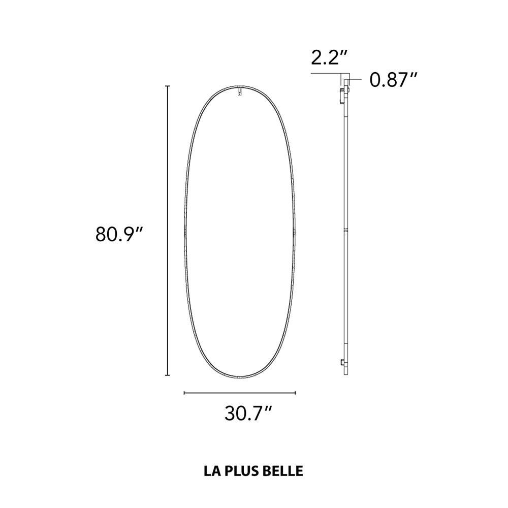 La Plus Belle Wall Dimensions