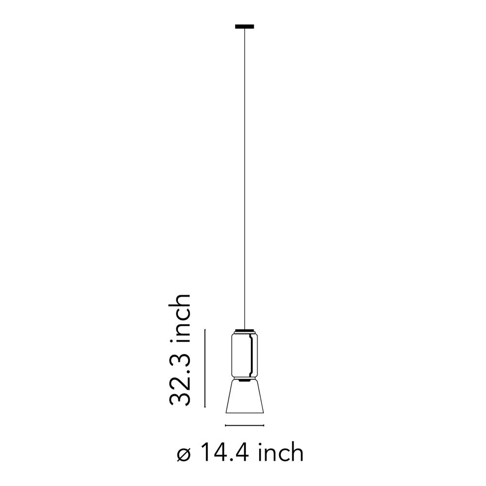 Noctambule S1 Low Cylinder & Cone Suspension Dimensions