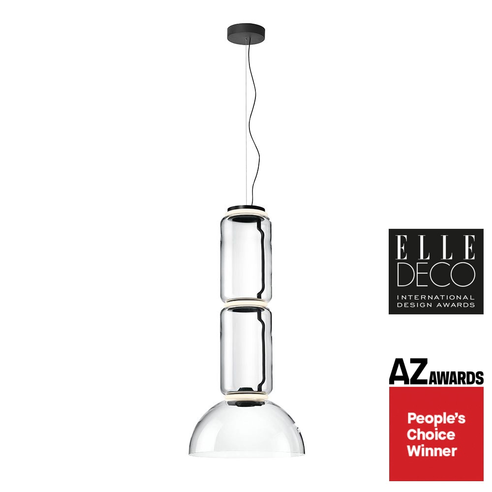 Flos Noctambule S2 Low Cylinder & Bowl Suspension Suspension Lighting