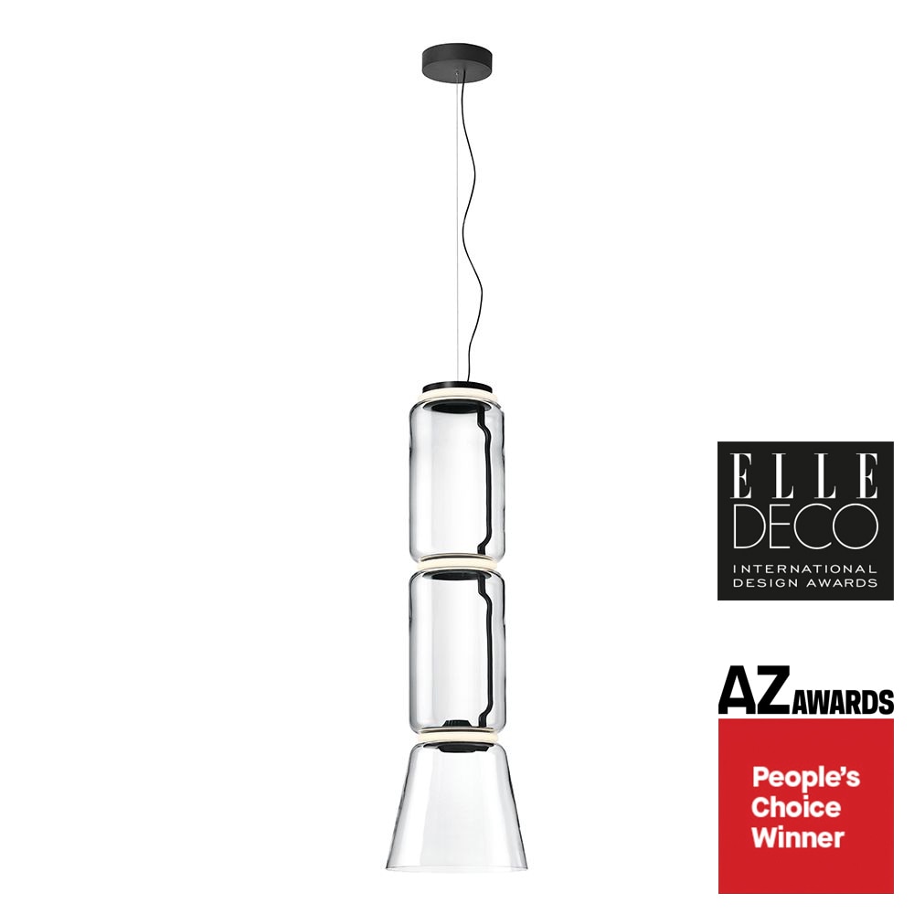 Flos Noctambule S2 Low Cylinder & Cone Suspension Suspension Lighting