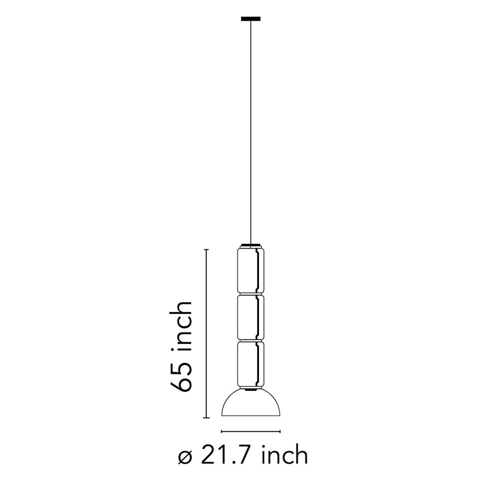 Noctambule S3 Low Cylinder & Bowl Suspension Dimensions